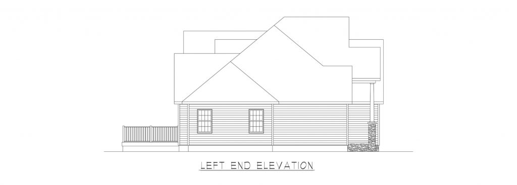 Coastal Homes & Design - The Thomasville - Left End Elevation