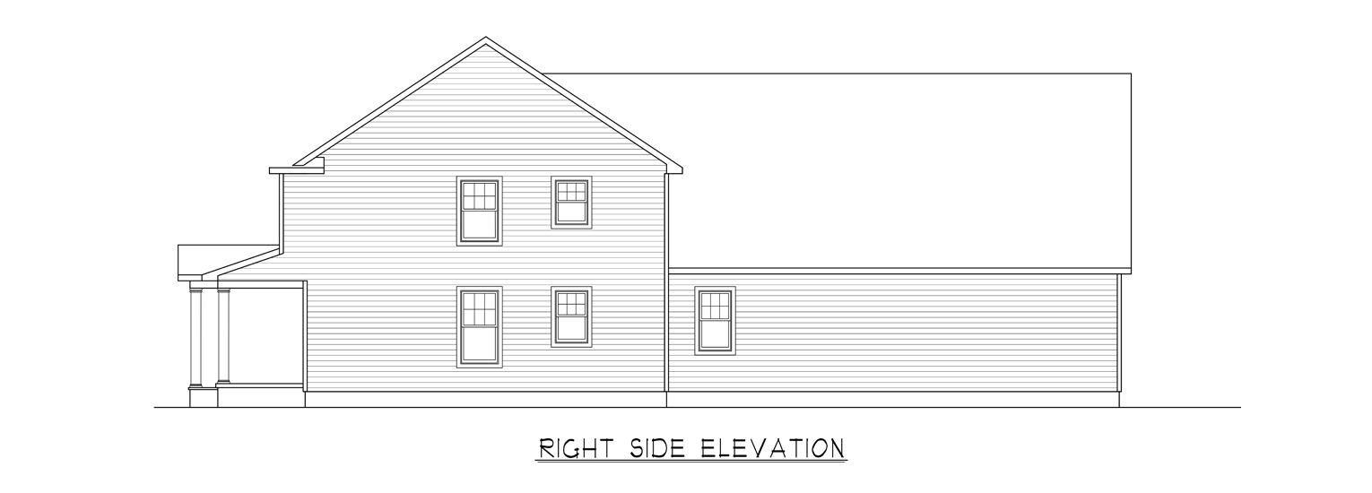 Coastal Homes & Design - The Heritage - Right Side Elevation