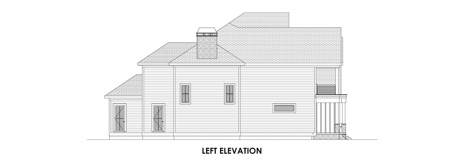 Coastal Homes & Design - The Nassau Left Elevation