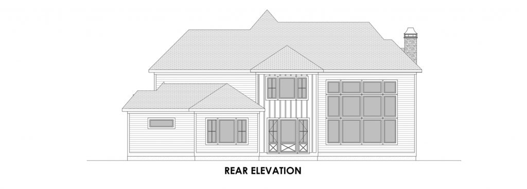 Coastal Homes & Design - The Nassau Rear Elevation
